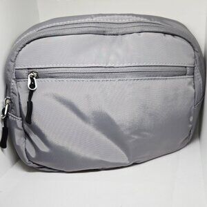 NIB UNISEX FASHION WAIST/SHOULDER GRAY FANNY PACK ADJUSTABLE BELT 8.5"X3"X6.5"